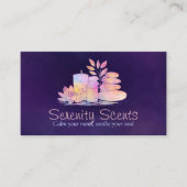 Aromatherapie Praktijk Scent Therapy Waterverf Visitekaartje (Voorkant)