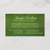 Aromatherapie praktijk Waterverf illustratie Visitekaartje (Achterkant)