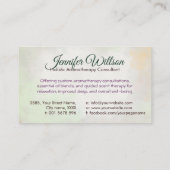 Aromatherapie praktijk Waterverf illustratie Visitekaartje (Achterkant)