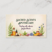 Aromatherapie praktijk Waterverf illustratie Visitekaartje (Voorkant)