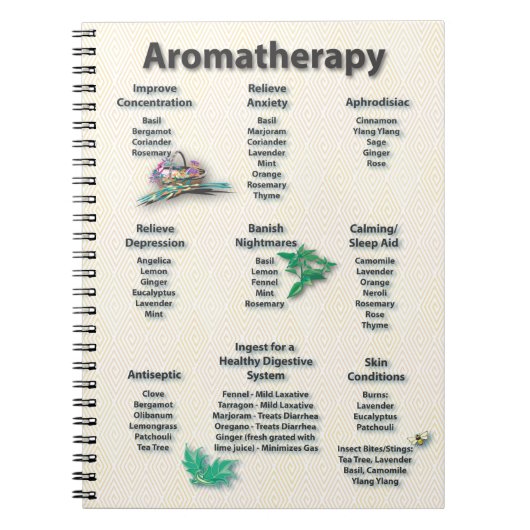 Aromatherapie - Snel referentieschema Notitieboek (Voorkant)
