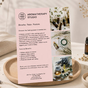 Aromatherapie Spa Aangepast Logo Promotionele Zake Flyer