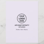 Aromatherapie Spa Bedrijf Lavendel Aangepast Logo Flyer (Achterkant)