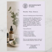 Aromatherapie Spa Bedrijf Lavendel Aangepast Logo Flyer (Voorkant)