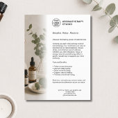 Aromatherapie Spa Bedrijf Witte Aangepaste Logo Flyer