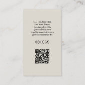 Aromatherapie Spa Eigen Logo QR Professioneel Visitekaartje (Achterkant)