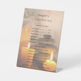 Aromatherapie Spa Huidverzorgingsalon Prijslijst Reclamebord Met Voetstuk