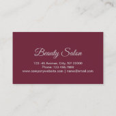 Aromatherapie SPA Nail Salon Pedicure Afspraak Afsprakenkaartje (Achterkant)