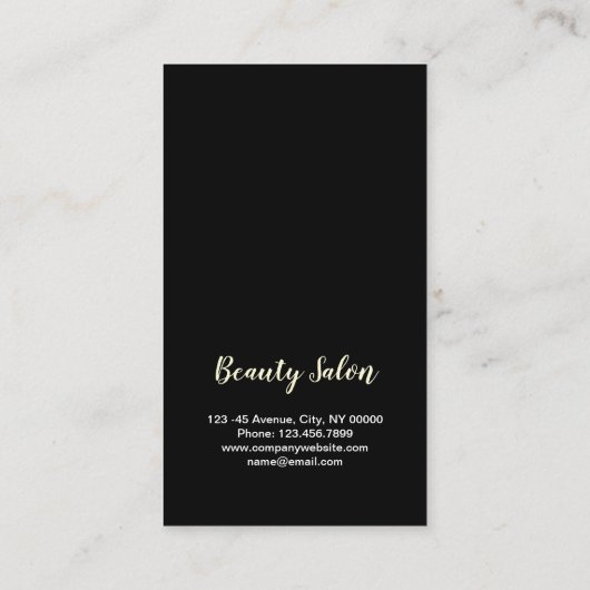 Aromatherapie SPA Salon Massage therapeut Visitekaartje (Achterkant)