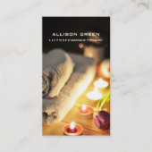 Aromatherapie SPA Salon Massage therapeut Visitekaartje (Voorkant)