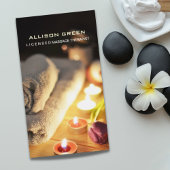 Aromatherapie SPA Salon Massage therapeut Visitekaartje