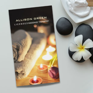 Aromatherapie SPA Salon Massage therapeut Visitekaartje