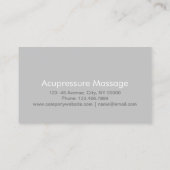 Aromatherapie Therapeut Hot Stone Massage Salon Visitekaartje (Achterkant)