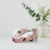 Aromatherapie Therapeut Hot Stone Massage Salon Visitekaartje (Staand voorkant)