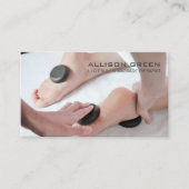 Aromatherapie Therapeut Hot Stone Massage Salon Visitekaartje (Voorkant)
