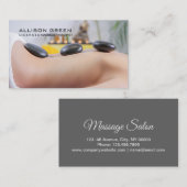 Aromatherapie Therapeut Hot Stone Massage Salon Visitekaartje (Voorkant / Achterkant)