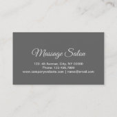 Aromatherapie Therapeut Hot Stone Massage Salon Visitekaartje (Achterkant)
