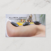 Aromatherapie Therapeut Hot Stone Massage Salon Visitekaartje (Voorkant)