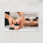 Aromatherapie Therapeut Hot Stone Massage Salon Visitekaartje (Voorkant)
