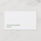 Aromatherapie/Visitekaartje Spa Visitekaartje (Achterkant)
