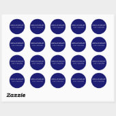 Aromatherapie - Witte tekst Ronde Sticker (Vel)