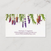 Aromatherapie Zeep Skincare Visitekaartje (Achterkant)