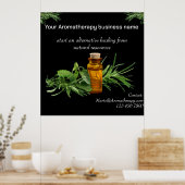Aromatherapiebedrijf - poster opslaan: bewerkbaar (Keuken)
