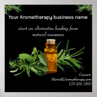 Aromatherapiebedrijf - poster opslaan: bewerkbaar