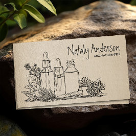 Aromatherapiën Pencil Schets Visitekaartje