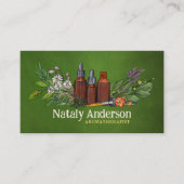 Aromatherapieoliën en -Planten Visitekaartje (Voorkant)