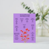 Aromatherapieschema in Lavender Briefkaart (Staand voorkant)