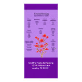 Aromatherapieschema in Lavender Reclamekaart (Voorkant)