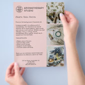 Aromatherapy Spa Custom Logo Promotional Business Flyer (Hand)