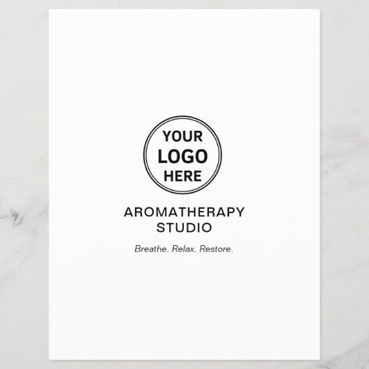 Aromatherapy Spa Custom Logo Promotional Business Flyer (Achterkant)