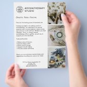 Aromatherapy Spa Custom Logo Promotional Business Flyer (Hand)