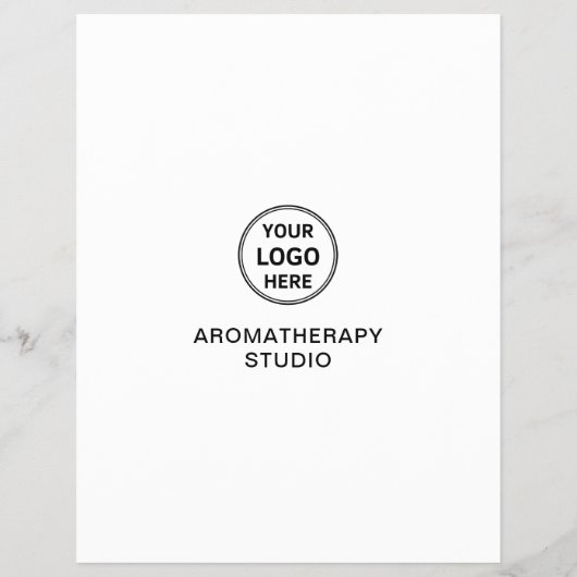 Aromatherapy Spa Logo QR Promotional Business Flyer (Achterkant)