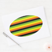 AROMATISCH VLAGPATROON OVALE STICKER (Envelop)