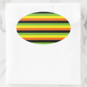 AROMATISCH VLAGPATROON OVALE STICKER (Tas)