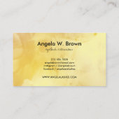 Aromatische etherische oliën Geel citroencitrus li Visitekaartje (Achterkant)