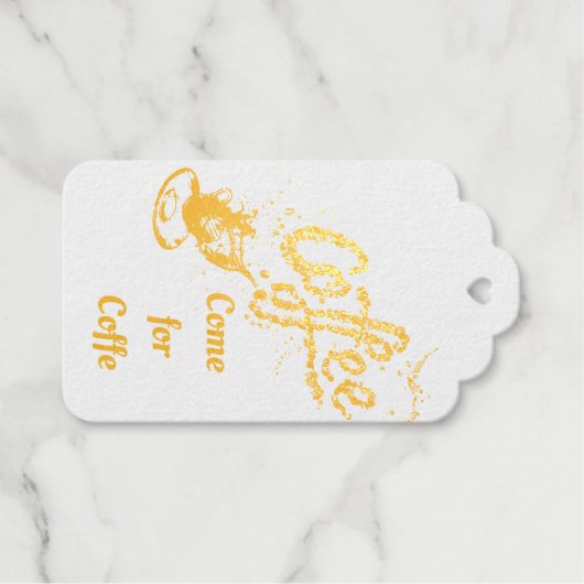 aromatische koffie cadeaulabels (Voorkant (horizontaal))