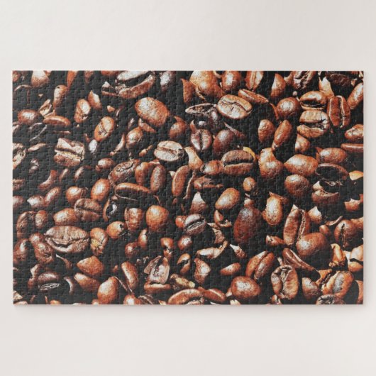 Aromatische koffiebonen - legpuzzel (Horizontaal)