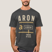 Aron Persoonlijke naam T-shirt (Voorkant)