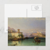 Arona en het kasteel van Angera, Maggiore-meer, 18 Briefkaart (Voorkant / Achterkant)
