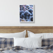 Aronia vorst macro canvas afdruk (Insitu (Slaapkamer))