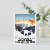 Arosa, bergen resort, Zwitserland,  Briefkaart (Staand voorkant)