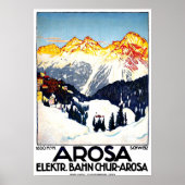 Arosa, bergen resort, Zwitserland,  Poster (Voorkant)