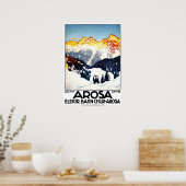 Arosa, bergen resort, Zwitserland, Poster (Keuken)