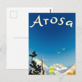 Arosa-gebergte, zomerweide briefkaart (Voorkant / Achterkant)