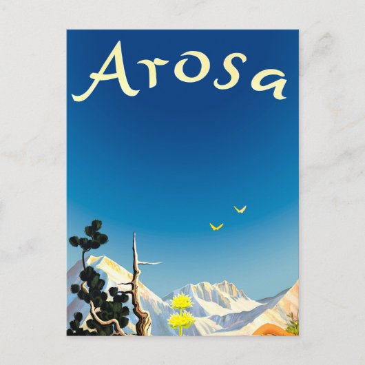 Arosa-gebergte, zomerweide briefkaart (Voorkant)