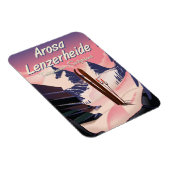Arosa Lenzerheide, Zwitserland ski-poster. Magneet (Rechterzijde)
